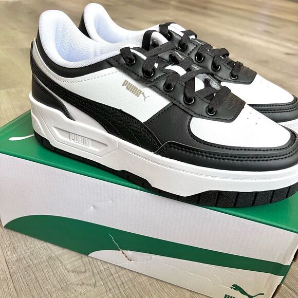 Puma Cali Dream Platform in Black and White size 8.5 women’s NEW! - Picture 7 of 11